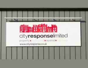 outdoor sign for City Response