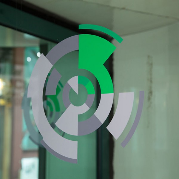 safety window graphics using logo