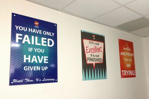 wall mounted interior signs