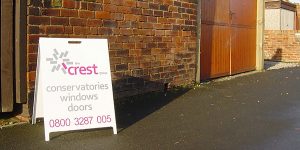 Photographic example of an A board we designed and created