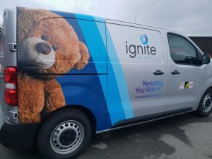 Ignite Gas Care Vehicle Graphics